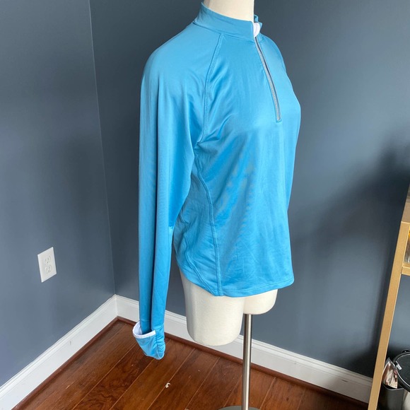Champion blue quarter zip top - Picture 2 of 9